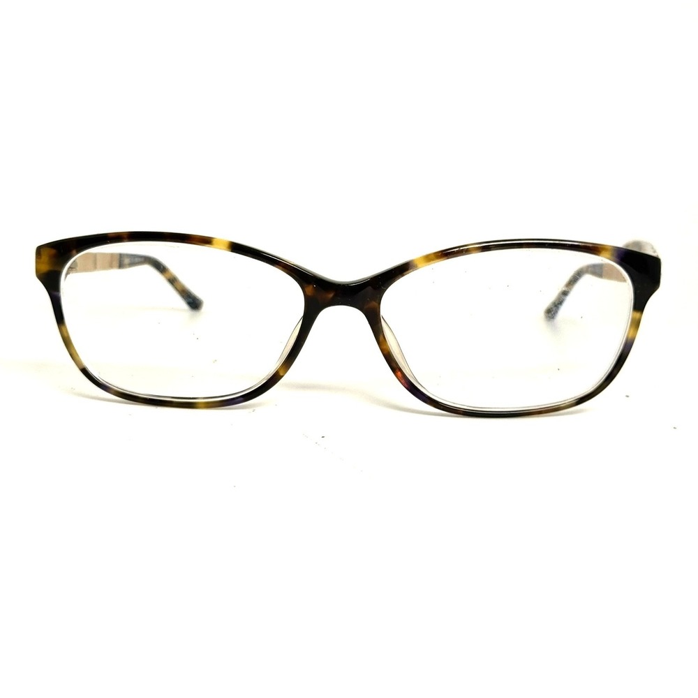 Judith Leiber JL1652 Tortoise Crystal Eyeglasses Frames 53-15-135 Brown Gold